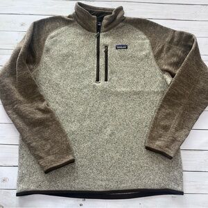 Patagonia Better Sweater Quarter Zip
Bleached Stone Pale Khaki Two Tone Men’s XL